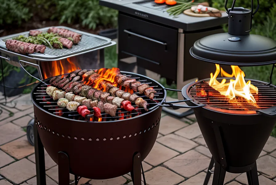 Chequeo de temperatura con la mano antes de llevar las verduras a la parrilla del balcón