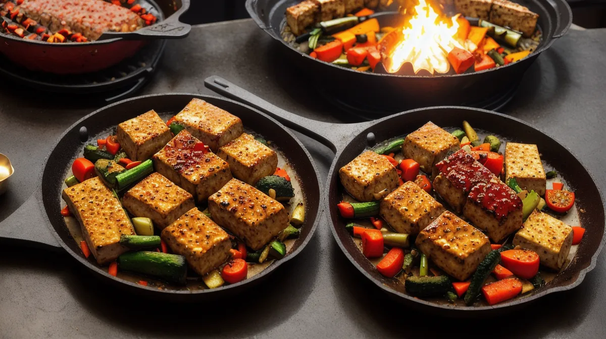 Tofu ahumado a la parrilla: trucos de asador para una parrilla vegetariana en la cocina de balcón