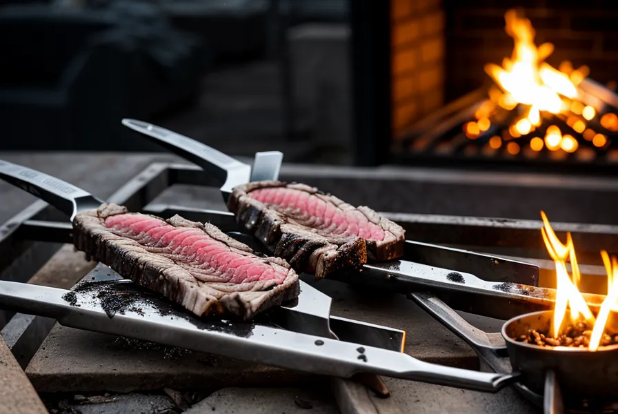 Dos pinzas separadas para carne cruda y cocida, un consejo de carnicería contra la contaminación cruzada