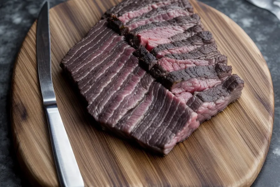 Tapa de asado cruda recién picada para sumar a la mezcla de carnes de hamburguesas caseras