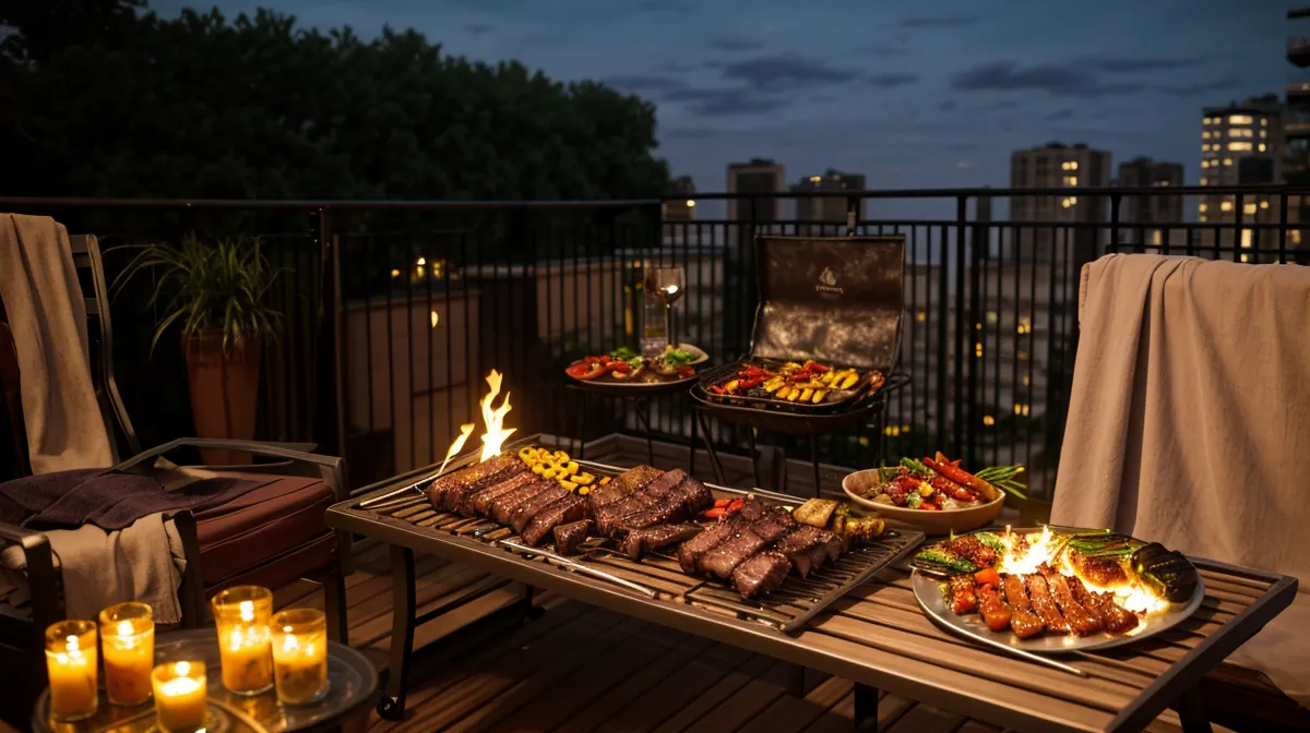 Parrillada vegetariana para compartir con amigos que no comen carne