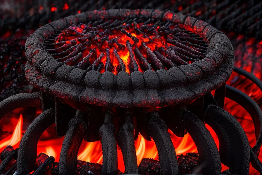 Técnica de fuego fuerte para quemar el barniz industrial durante el curado de la parrilla
