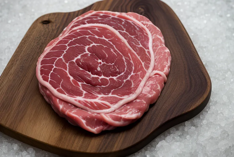 Corte de marucha cruda, uno de los cortes de carne más económicos para el asado