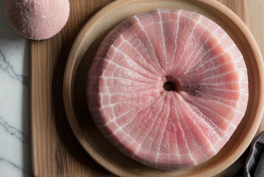 Corte crudo de bondiola de cerdo con marmoleo de grasa, ideal para receta de asado keto