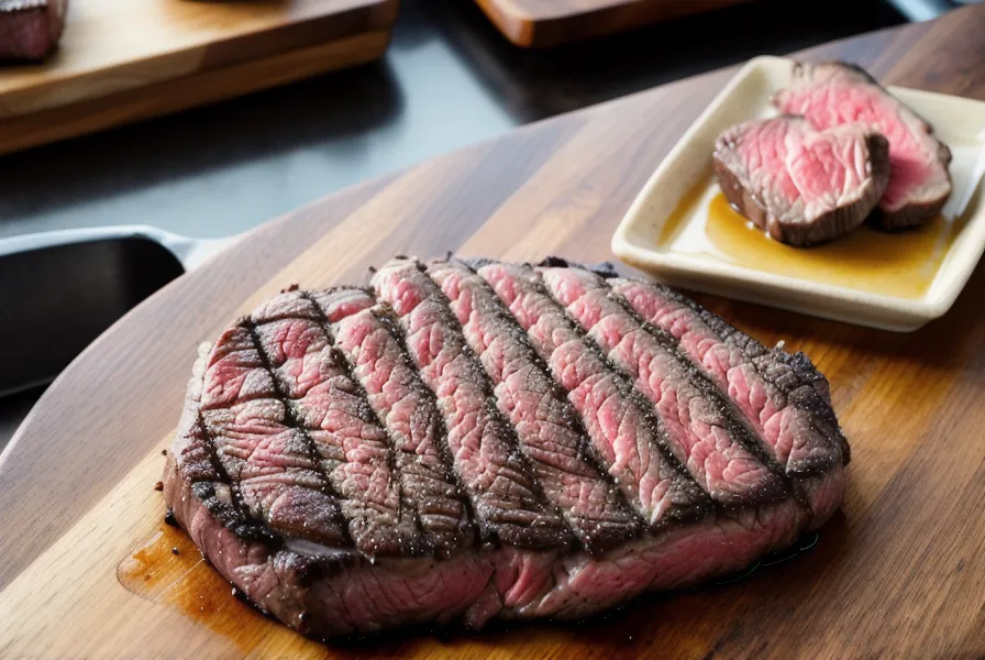 Corte de carne con sellado inverso, técnica de asado internacional con interior rosado parejo